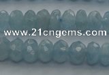 CAQ81 15.5 inches 4*7mm faceted rondelle AA grade aquamarine beads