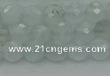 CAQ820 15.5 inches 6mm faceted round aquamarine beads wholesale