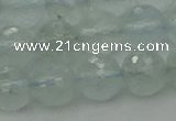 CAQ821 15.5 inches 8mm faceted round aquamarine beads wholesale