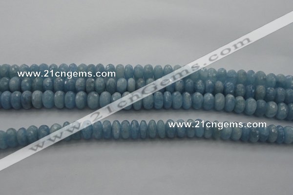 CAQ88 15.5 inches 5*9mm faceted rondelle AA grade aquamarine beads