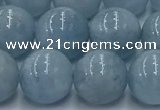 CAQ908 15.5 inches 10mm round aquamarine gemstone beads