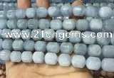 CAQ917 15.5 inches 10*12mm tube aquamarine gemstone beads