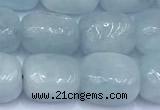 CAQ942 15 inches 9*10mm – 10*12mm nuggets aquamarine beads