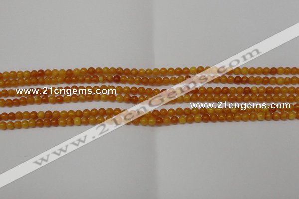 CAR100 15.5 inches 3mm round natural amber beads