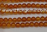 CAR105 15.5 inches 3mm round natural amber beads