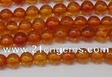 CAR106 15.5 inches 4mm round natural amber beads