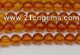 CAR107 15.5 inches 5mm round natural amber beads