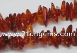 CAR117 16 inches 2*6mm - 3*10mm natural amber chips beads