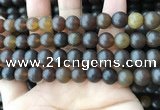 CAR219 15.5 inches 9mm round natural amber beads wholesale