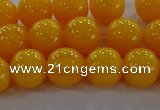 CAR403 15.5 inches 10mm round synthetic amber beads wholesale