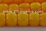 CAR412 15.5 inches 9*11mm drum synthetic amber beads wholesale