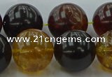 CAR510 15.5 inches 18mm - 19mm round natural amber beads wholesale