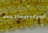 CAR522 15.5 inches 7mm - 8mm round natural amber beads wholesale