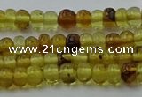 CAR536 15.5 inches 3*5mm rondelle natural amber beads wholesale