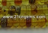 CAR538 15.5 inches 5*8mm rondelle natural amber beads wholesale