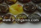 CAR545 15.5 inches 8*10mm - 9*11mm oval natural amber beads