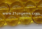 CAR566 15.5 inches 13mm - 14mm round natural amber beads wholesale