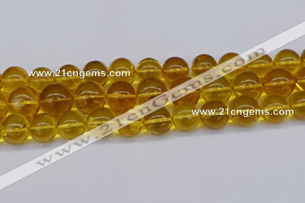 CAR567 15.5 inches 15mm - 16mm round natural amber beads wholesale