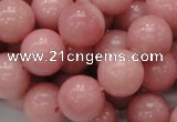 CAS07 15.5 inches 14mm round pink angel skin gemstone beads