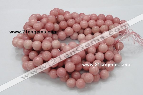 CAS07 15.5 inches 14mm round pink angel skin gemstone beads