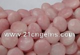 CAS15 15.5 inches 10mm flat round pink angel skin gemstone beads