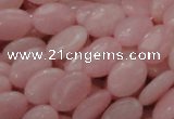 CAS20 15.5 inches 10*14mm oval pink angel skin gemstone beads