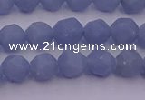 CAS210 15.5 inches 6mm faceted nuggets blue angel skin gemstone beads