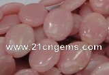 CAS22 15.5 inches 18*25mm oval pink angel skin gemstone beads