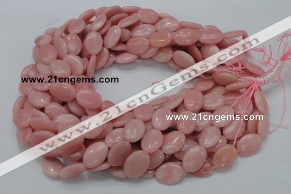 CAS22 15.5 inches 18*25mm oval pink angel skin gemstone beads