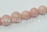 CAS33 15.5 inches 8mm - 16mm round pink angel skin gemstone beads