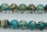 CAT01 15.5 inches 10mm round natural aqua terra jasper beads