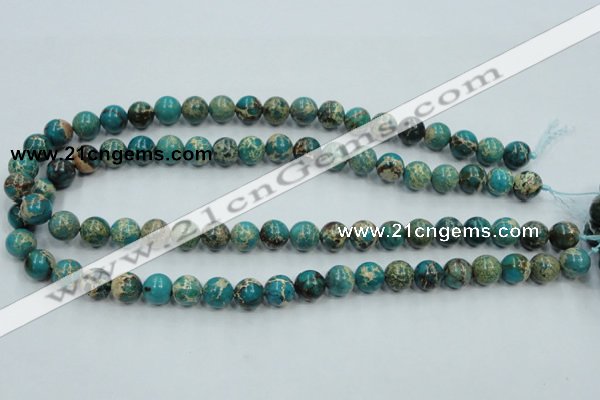 CAT01 15.5 inches 10mm round natural aqua terra jasper beads