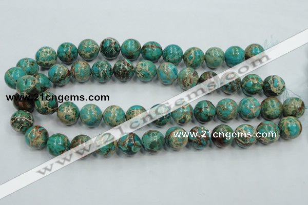 CAT02 15.5 inches 16mm round natural aqua terra jasper beads