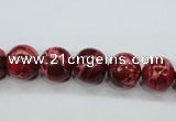 CAT162 15.5 inches 10mm round dyed natural aqua terra jasper beads