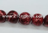 CAT166 15.5 inches 18mm round dyed natural aqua terra jasper beads