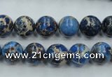 CAT211 15.5 inches 8mm round dyed natural aqua terra jasper beads