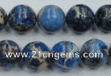 CAT216 15.5 inches 20mm round dyed natural aqua terra jasper beads