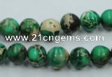 CAT220 15.5 inches 8mm round dyed natural aqua terra jasper beads