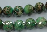 CAT224 15.5 inches 20mm round dyed natural aqua terra jasper beads