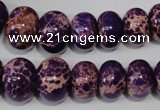 CAT303 15.5 inches 7*10mm – 15*20mm rondelle dyed aqua terra jasper beads