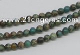 CAT5001 15.5 inches 4mm round natural aqua terra jasper beads