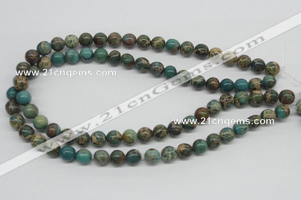 CAT5004 15.5 inches 10mm round natural aqua terra jasper beads