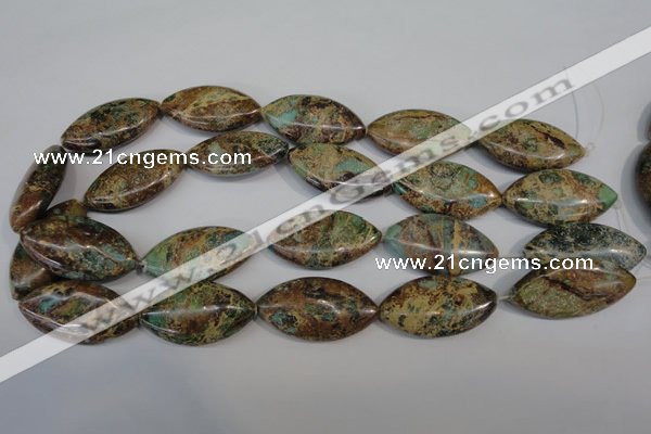 CAT5035 15.5 inches 20*38mm marquise natural aqua terra jasper beads