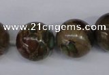 CAT5055 15.5 inches 18mm round natural aqua terra jasper beads