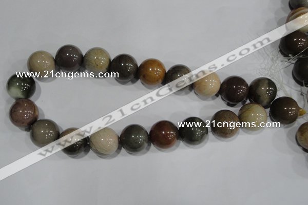 CAT5208 15.5 inches 20mm round aqua terra jasper beads wholesale