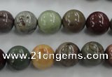 CAT5304 15.5 inches 12mm round aqua terra jasper beads wholesale