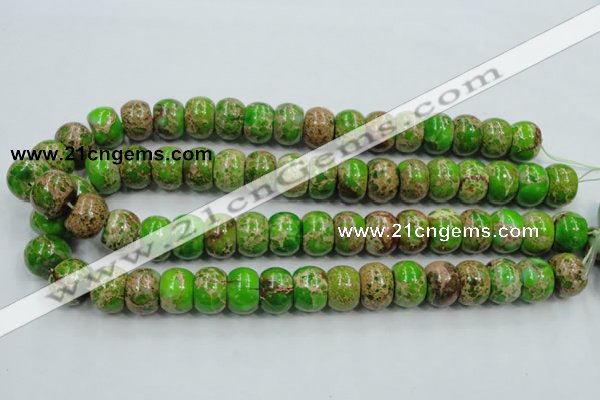 CAT56 15.5 inches 12*16mm rondelle dyed natural aqua terra jasper beads