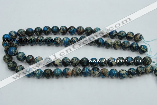 CAT62 15.5 inches 12mm round dyed natural aqua terra jasper beads