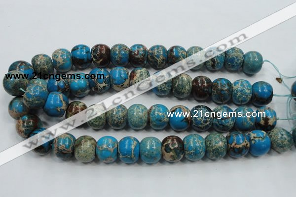 CAT64 15.5 inches 15*18mm rondelle dyed natural aqua terra jasper beads