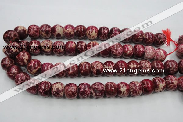 CAT67 15.5 inches 15*18mm rondelle dyed natural aqua terra jasper beads